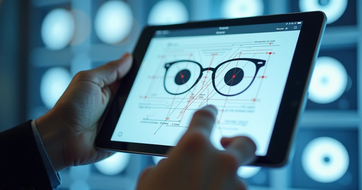 Resultado da medição dnp sendo analisado em tela digital de tablet