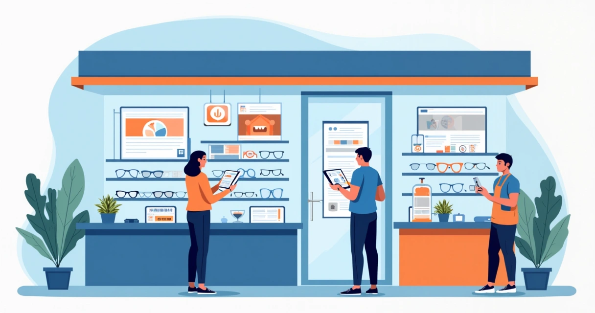 Ótica usando tecnologia e marketing digital no atendimento